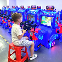Machine de jeu d'arcade à pistolet optique, machine de tir, pousse-pièces à pistolet optique, console de jeu pour enfants 2 joueurs Mech Hero