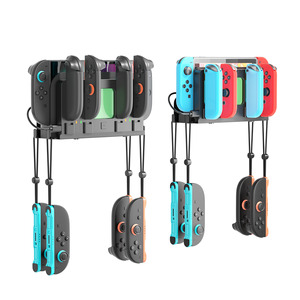 Supporto a Parete RGB con 2 Stazioni di Ricarica per Switch Originale/Switch 2/Switch <span class=keywords><strong>OLED</strong></span>, Supporto per Controller con Caricatore per 4 Joy-Con - Product Image 5
