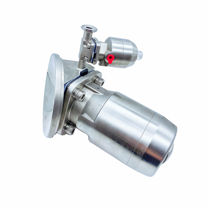 Vanne à membrane sanitaire personnalisable en acier inoxydable SS316 DN25 fond de réservoir pneumatique aseptique multicanal EPDM eau OEM - Product Image 3
