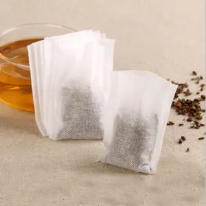 Bolsas de té vacías, no tejidas, con cordón