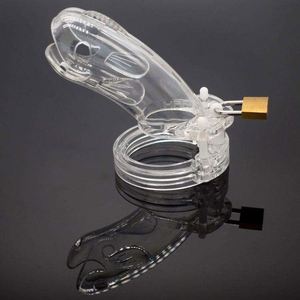 Gabbia di Castità Maschile in Silicone, Giocattoli Sessuali BDSM per Bondage, Gabbia per Pene in Plastica per Sissy - Product Image 4