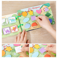 Buku Stiker Buatan Tangan Harta Karun Anak-anak Montessori Mainan Edukasi Dini Mainan Edukasi Tenang