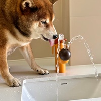 Robinet Enfant Motif Chien Dessin Animé Mignon en Acier Inoxydable, Robinet de Lavabo en Forme d'Animal pour Enfants d'âge Préscolaire et Famille, Commande OEM