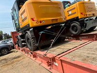 Wheel Excavator SY155W Original Genuine Product 13Ton with 0.6m³ Rock Bucket for Sale