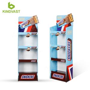 Çevre dostu çikolata/şeker kat ekran standı düz paketi Matt Finish promosyonlar için karton raf - Product Image 6