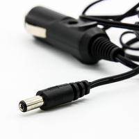 Cable de Alimentación para Encendedor de Cigarrillos de 12V con Interruptor LED y Conector de Batería, Cable DC de 16mm