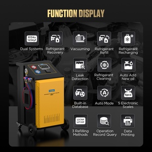 AUTOOL LM708 Ac R134a Recargador Automático de Aire Acondicionado para Automóviles, Máquina Portátil de Recuperación de Refrigerante para Automóviles - Product Image 2