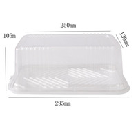 Boîte à gâteaux en plastique transparent, recyclable, personnalisable, pour pâtisserie, aliments, Offre Spéciale
