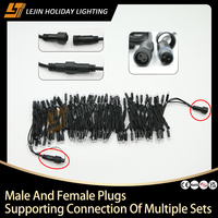 Guirnalda de Luces LED de Alta Calidad Personalizada, Decoración de Hadas Brillantes para Exteriores, IP65 Impermeable, Cable de Cobre y Goma Pura