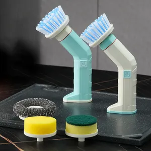 Ds2053 Cầm Tay Điện Quay Scrubber Món Ăn Bàn Chải Điện Scrubber Scrubber Điện Scrubber Cho Phòng Tắm Nhà Bếp Điện Làm Sạch Bàn Chải