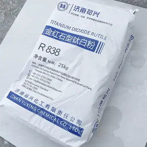 Rutile TiO2 Best Selling Titanium Dioxide R838 Pigment Grade Titanium Dioxide Type 25kgs Jinan Yuxing 838