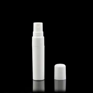 Atacado tampa parafuso pequeno portátil perfume amostra garrafa 3ml 5ml fosco branco vazio plástico caneta spray garrafa