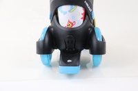 Chaussures à roulettes réglables à 3 roues HQK02 de qualité supérieure pour enfants, idéales pour le plaisir en extérieur, débutants, roulements ABEC-3, châssis en PP haute résistance