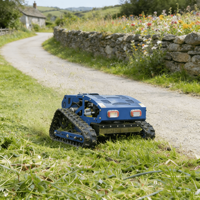 Traktor Pemotong Rumput Mini Baru, Bertenaga Bensin 4-Tak, Robotik, DIY, dengan Pengontrol Jarak Jauh