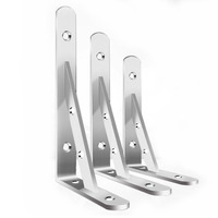Support triangulaire en acier inoxydable, support de fixation, étagère de support, support en angle, étagère de rangement, renfort