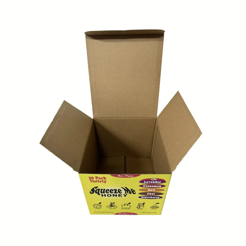 Custom Eco Paper Gold Foil Carrier Box Enhancement Honey Pouch Liquid Tea Stick Drip Coffee Sachet Packaging Box