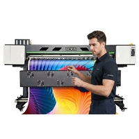 Impresora de Etiquetas Automática con Solvente Ecológico Xp600 I1600 I3200, Plotter con Certificación CE de 1.8 m