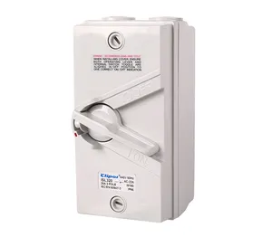 Interrupteur d'isolation IP66, 440V, 20a, protégé contre les intempéries, verrouillable, série 56