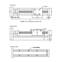 Actionneur linéaire à vis simple axe CBL 12V 24V électrique CNC de précision robuste avec moteur pas à pas