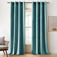 Rideau occultant de luxe en velours à œillets, isolant thermique et insonorisant pour chambre et salon