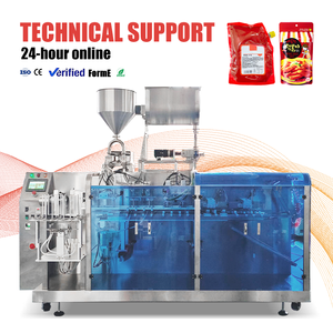 Multi-Function Doypack <b>Machine</b> for Sauce Seasoning Automatic Zipper Bag Filling Sealing and Labeling Packing Equipment - Product Image 1