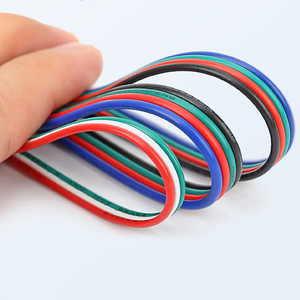 Tira de luz LED de 18AWG, <span class=keywords><strong>cable</strong></span> de extensión RGB, 4 pines para cambio de color, cinta Flexible 5050 3528 LED - Product Image 5