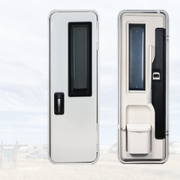 Porte de camping-car de style européen professionnelle 620*1800mm avec moustiquaire et serrure à deux points pour caravane, camping-car, pièces de VR