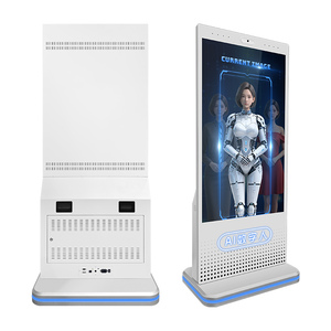 شاشة ذكية 55 بوصة للخدمة الذاتية للعملاء، كشك رقمي للإعلانات وشاشات العرض التفاعلية مع أجهزة عرض متكاملة - Product Image 5