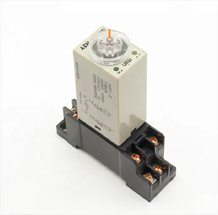 H3Y-2 AC 220V Delay Timer Time Relay 0 - 30 Minute/Seconds with Base