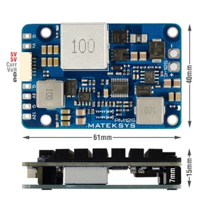 Hot Sales Mateksys POWER MODULE PM12S-3 <b>5V</b>/12V 4A 5-8V/15A BEC RC Multirotor FPV Racing 61x40x15mm 53g Guangdong China - Product Image 1