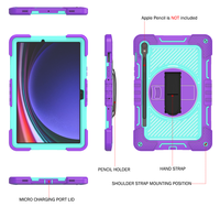 Étui de protection en silicone pour tablette PC avec support pivotant pour Samsung Galaxy Tab S10 Lite/S10 FE/S9 FE/S9 – Vente en gros