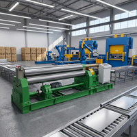 Machine à rouler les plaques à 3 rouleaux de type mécanique, largement utilisée, pour le cintrage de tôles en acier au carbone