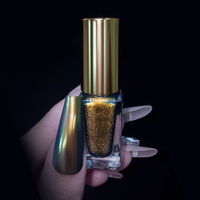Menghe – poudre de miroir métallique Aurora 5ml, vernis à ongles sans poussière, liquide magique, ongles chromés