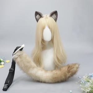 E0072 cosplay sang trọng Mèo Tai Headband thực tế động vật tai cho ăn mặc mềm lông mèo tai mũ sắt cho người lớn & thanh thiếu niên - Product Image 4