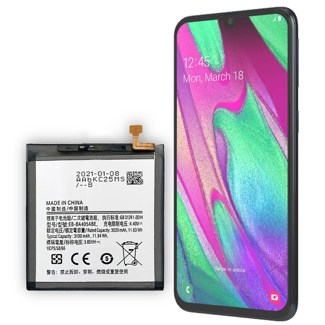 High Quality Replacement Phone Battery 4000mah EB-BA405ABE for Samsung GALAXY A40 A405F