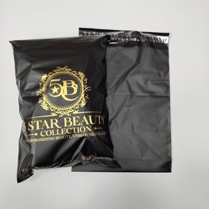 Custom Matte Black Poly Mailers with Rose <b>Gold</b> Logo - Luxury Shipping Bags for Cosmetics for <b>Clothes</b> Shipping - Product Image 5