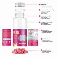 Gummies BBL pour l'augmentation des fesses et des hanches et l'amélioration mammaire, marque privée OEM