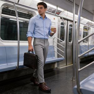 أحذية رجالية أنيقة من كاكواتا بتصميم بروغ للمناسبات الرسمية والعملية، أحذية أكسفورد من الجلد الصناعي برباط - Product Image 6