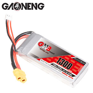 แบตเตอรี่ลิเธียมโพลิเมอร์ GAONENG GNB 1300mah 2S 7.4V 110C 220C XT60 สำหรับโดรน FPV แบบ Private Mold จากกวางตุ้ง ประเทศจีน สำหรับเครื่องบินบังคับวิทยุ RC Air UAV Air Wing - Product Image 5