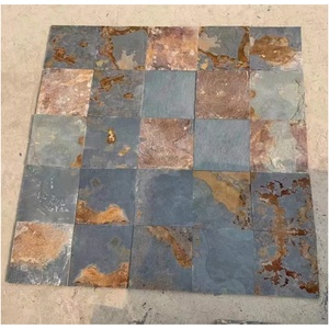 12 ''x 12'' tự nhiên nhiều màu gỉ <span class=keywords><strong>Slate</strong></span> đá gạch lát sàn - Product Image 2