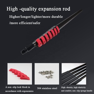 12ft đến 40ft nước ăn Kính thiên văn cực cửa sổ làm sạch cực với bàn chải cửa sổ sạch hơn Bảng điều khiển năng lượng mặt trời làm sạch bàn chải - Product Image 3