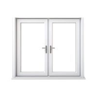 Ventana Abatible Horizontal Moderna Meidoor de PVC con Doble Acristalamiento UPVC para Hoteles y Villas
