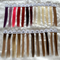 Nuancier populaire de couleurs de cheveux naturels : Brun, Blanc, Blond Platine 613, Ombré Balayage – Échantillons de couleurs personnalisées pour extensions capillaires