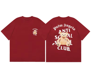 Camiseta de Manga Corta para Parejas, Estilo Vintage, de Algodón Transpirable, Corte Holgado, de la Marca Americana <span class=keywords><strong>ASSC</strong></span>, para Colaboración - Product Image 4