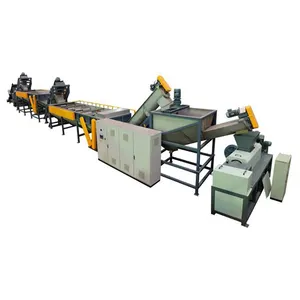 PET PP PE Solid Waste Management Plastic recycling machine and washing line recycling machinery for baling machine