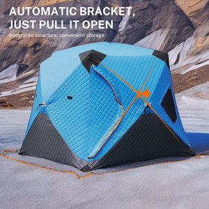 HOMFUL Portable 4 Person Ice Fishing <strong>Tent</strong> Insulated Ice Fishing Shelter Thermal Fishing <strong>Tent</strong> - Product Image 3