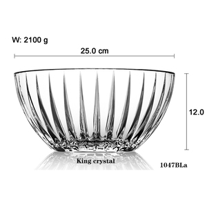 Cuencos grandes <span class=keywords><strong>de</strong></span> cristal para fruta y <span class=keywords><strong>ensalada</strong></span>, cuencos <span class=keywords><strong>de</strong></span> servicio para decoración del hogar, <span class=keywords><strong>de</strong></span> lujo, 1047BLa - Product Image 2