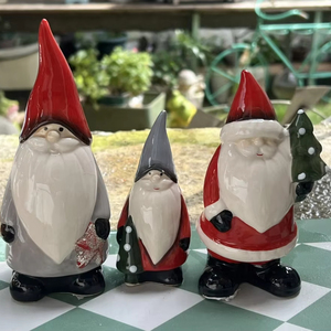 <span class=keywords><strong>Personnalisé</strong></span> Peint à la Main ODM Vintage Céramique Père Noël Décorations de Noël Intérieur Fabricant - Product Image 1