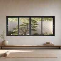 Dreifach-Schiebefenster aus Aluminium mit Mückenschutz und Schalldämmfunktion für Badezimmer, Apartment, Balkon, Hotel und Wohnbereich