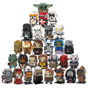 NOUVEAU Space Wares MOC Anakin <span class=keywords><strong>Vader</strong></span> Yoda Leia Jar Jar Binks Obi-Wan Palpatine Dooku Ensembles de blocs de construction Jouets pour enfants - Product Image 1